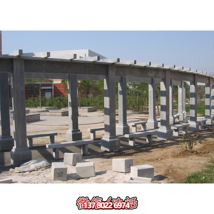 石材長廊，為大型園林戶外空間帶來精致的石雕裝飾