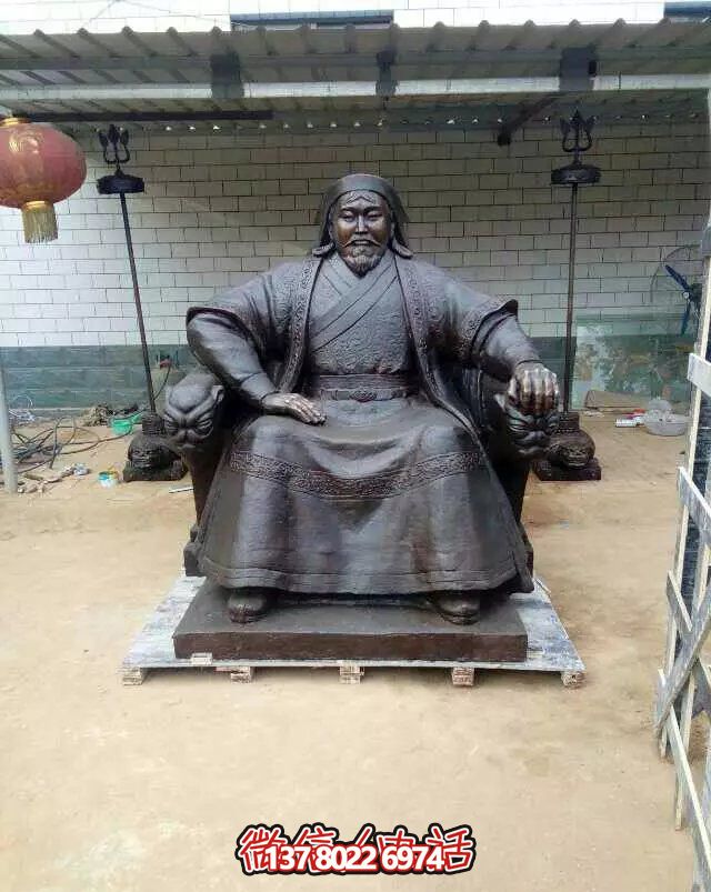 蒙古可汗成吉思汗銅雕戶外雕塑 蒙古可汗成吉思汗銅雕戶外雕塑