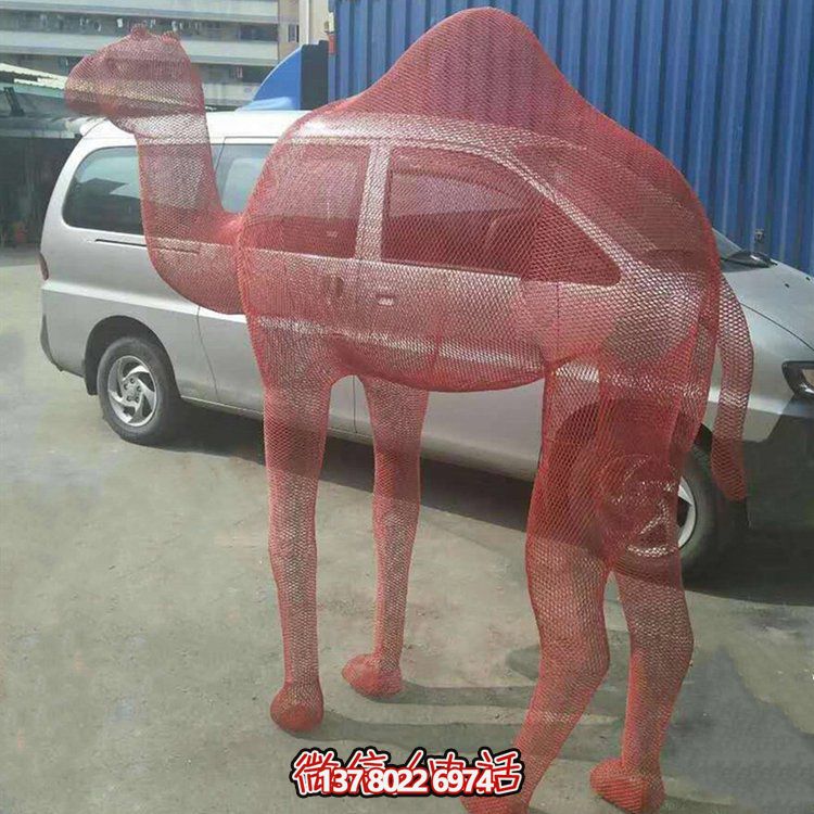 不銹鋼網(wǎng)格景觀雕塑，點(diǎn)綴廣場美景