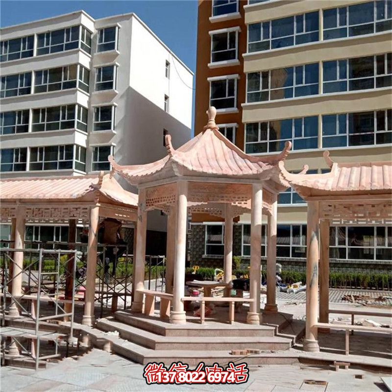 精美雕刻大理石涼亭，為小區、公園、休閑區帶來獨特視覺享受