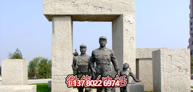 公園裝飾銅質不銹鋼仿紅軍雕塑 公園裝飾銅質不銹鋼仿紅軍雕塑