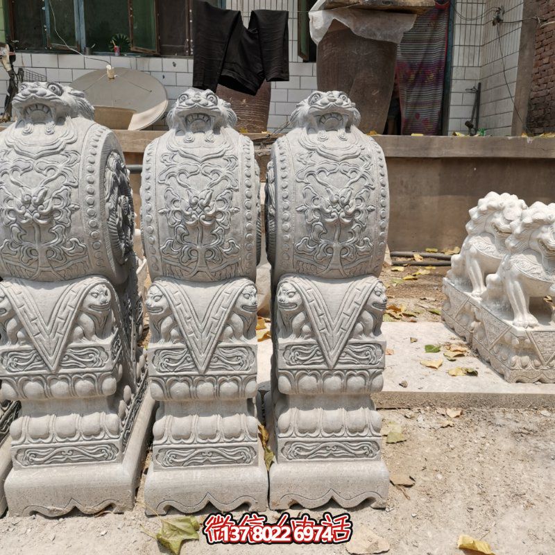 精美古典石雕擺件，美化庭院景觀