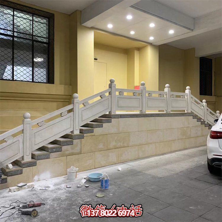 精美大理石園林景觀扶手護(hù)欄雕塑