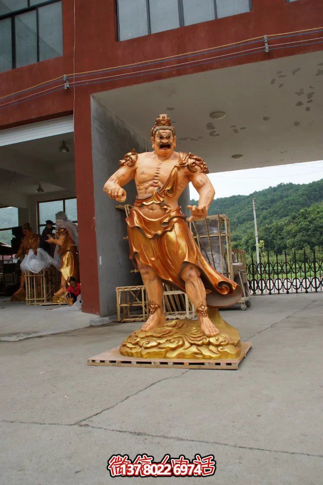 玻璃鋼噴金烤漆大型戶(hù)外人物景觀(guān)天王雕塑——絢麗多彩的藝術(shù)珍品 玻璃鋼噴金烤漆大型戶(hù)外人物景觀(guān)天王雕塑——絢麗多彩的藝術(shù)珍品
