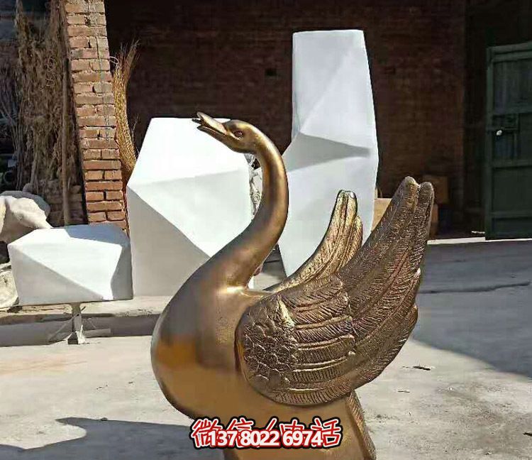 創(chuàng)意不銹鋼鑄銅天鵝雕塑 創(chuàng)意不銹鋼鑄銅天鵝雕塑