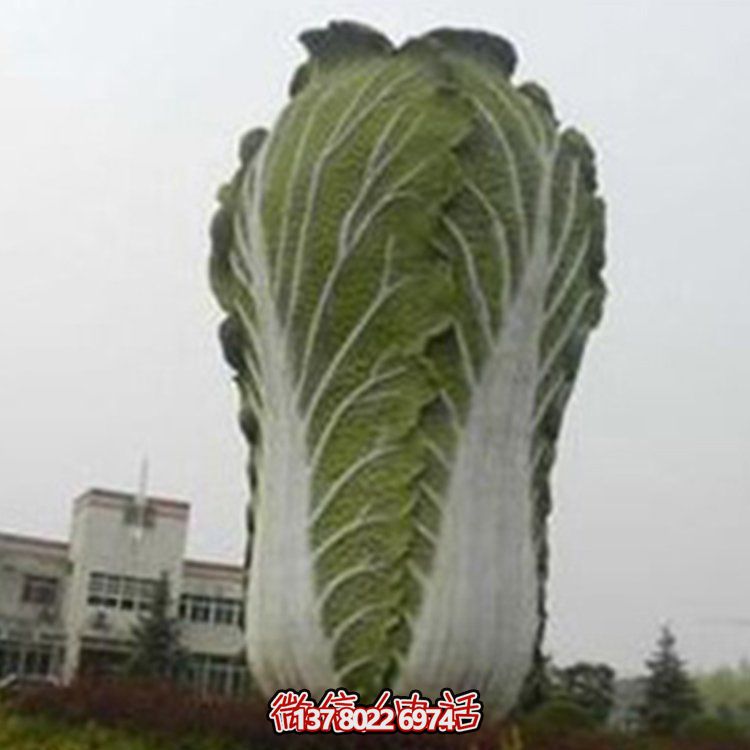 農(nóng)場(chǎng)大型玻璃鋼仿真蔬菜大白菜