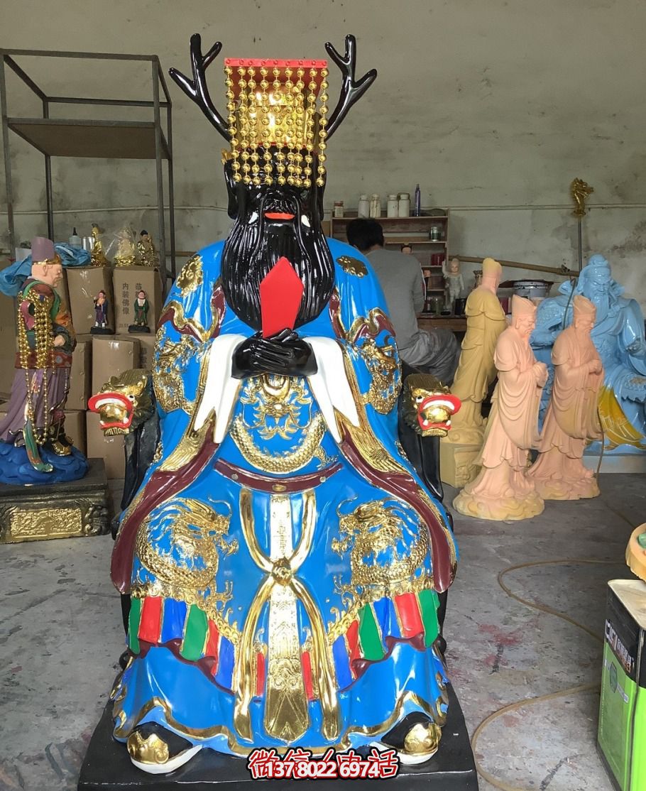 玻璃鋼彩繪大型神佛龍王雕塑 玻璃鋼彩繪大型神佛龍王雕塑