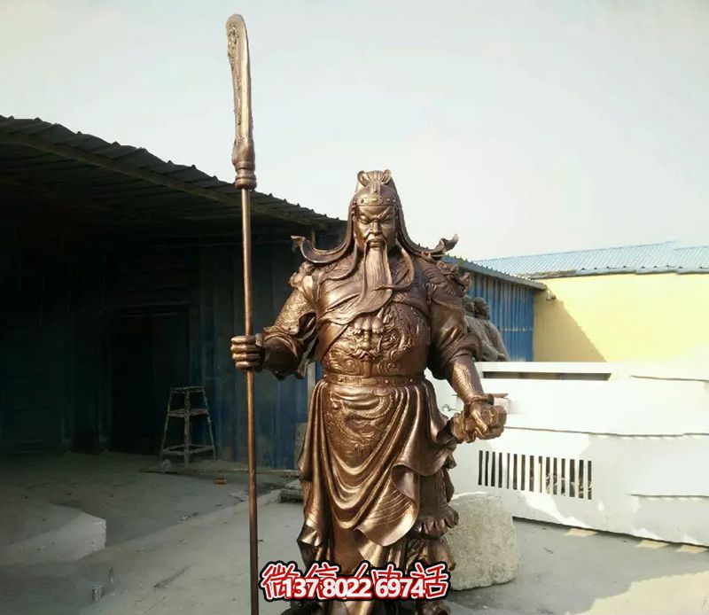 景區大型銅雕關公雕塑 景區大型銅雕關公雕塑