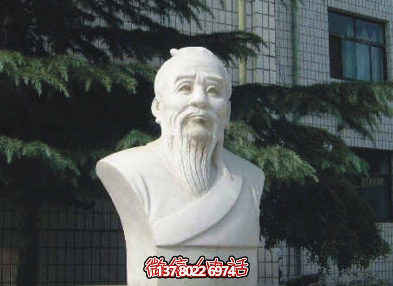 大理石扁鵲頭像石雕醫學院扁鵲雕塑 大理石扁鵲頭像石雕醫學院扁鵲雕塑