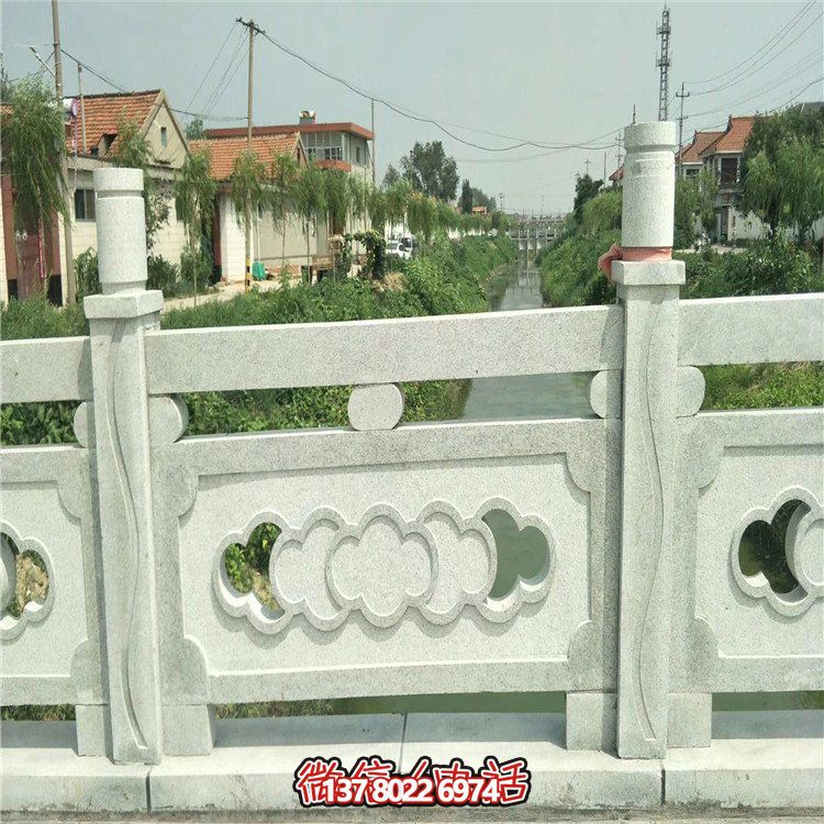 城鎮(zhèn)大理石石雕創(chuàng)意河道圍欄