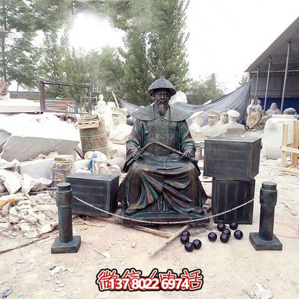 園林景觀玻璃鋼仿銅做舊林則徐銷煙情景小品擺件雕塑 園林景觀玻璃鋼仿銅做舊林則徐銷煙情景小品擺件雕塑