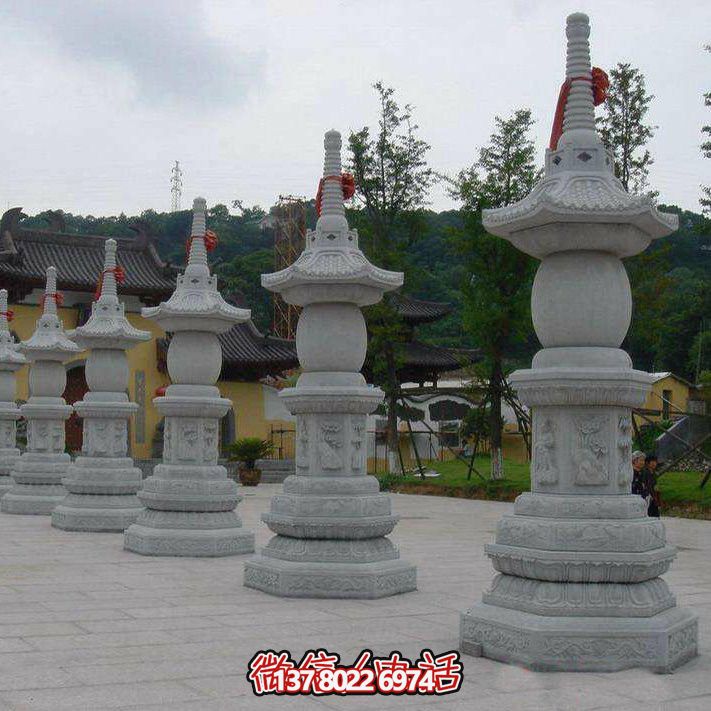 寺廟大理石塔佛塔擺件 寺廟大理石塔佛塔擺件
