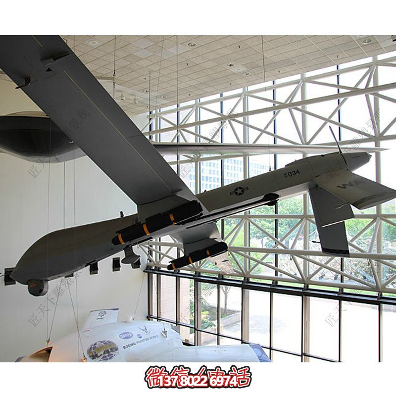 玻璃鋼雕塑模型仿真飛機模具商場美陳飛機雕塑