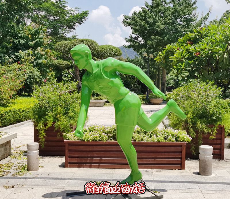 戶(hù)外抽象人物運(yùn)動(dòng)員雕塑大型園林景觀校園體育館瑜伽館裝飾擺件_788