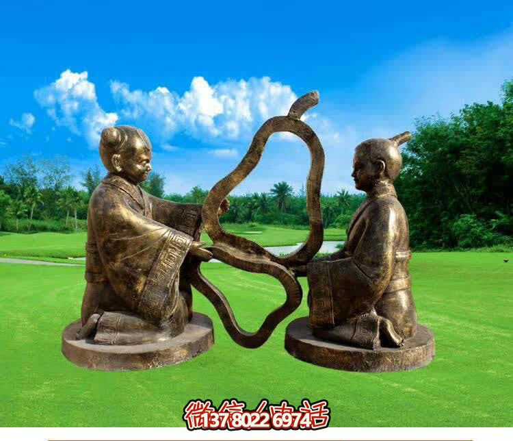 古代孔融讓梨人物銅雕梨雕塑 古代孔融讓梨人物銅雕梨雕塑