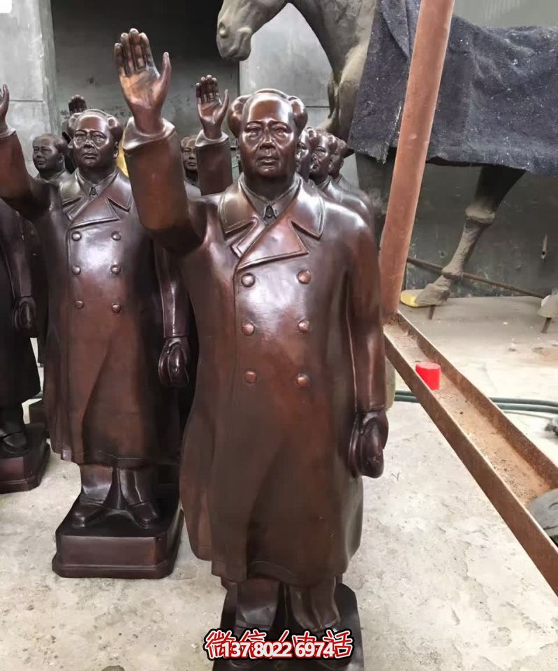 景區(qū)戶外園林銅揮手的偉人毛澤東雕塑 景區(qū)戶外園林銅揮手的偉人毛澤東雕塑