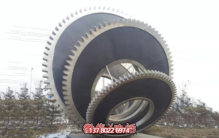 公園廣場創意抽象不銹鋼齒輪雕塑 公園廣場創意抽象不銹鋼齒輪雕塑