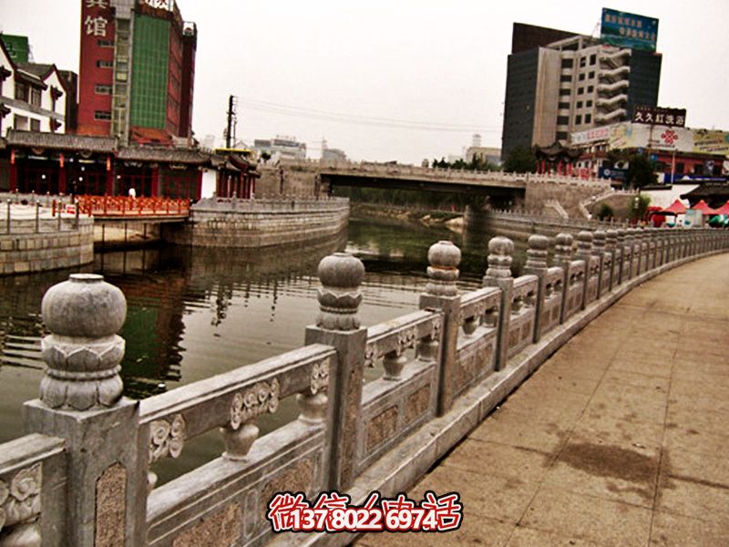 城市護城河街道裝飾大理石防護欄桿雕塑 城市護城河街道裝飾大理石防護欄桿雕塑