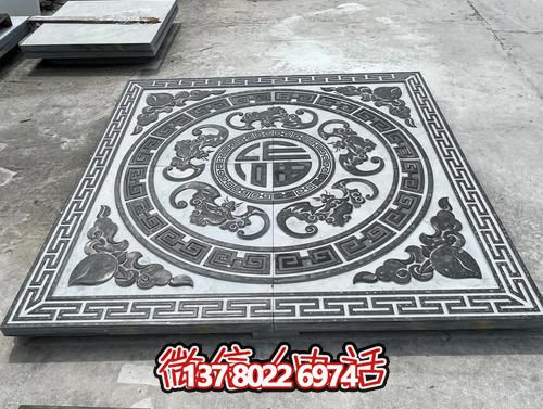 青石地雕“福瑞呈祥”