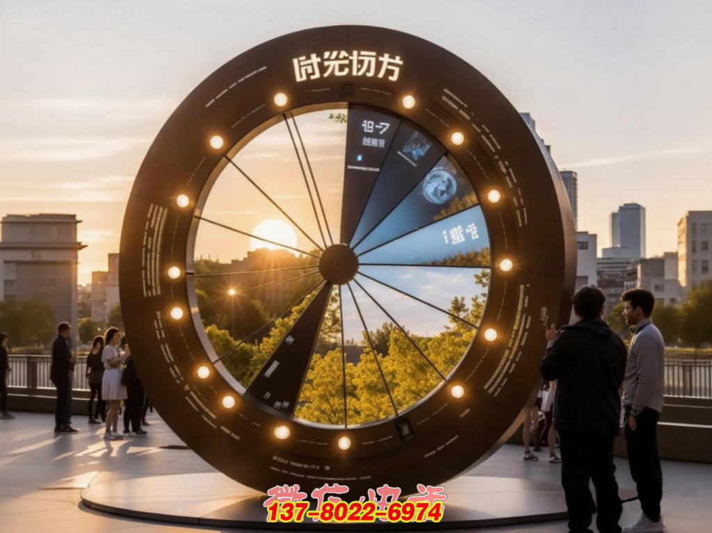 時光之輪 —— 城市戶外不銹鋼景觀印記