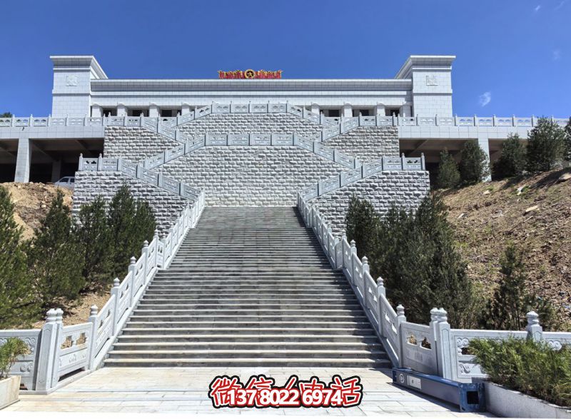 花崗巖露臺石雕步梯、欄桿欄板